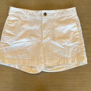 White cotton shorts